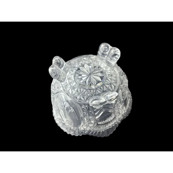 Vintage Hofbauer Crystal Footed Bowl Byrdes Collection - Picture 4 of 4